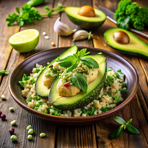 लहसुन और एवोकाडो संग ओट्स सलाद
