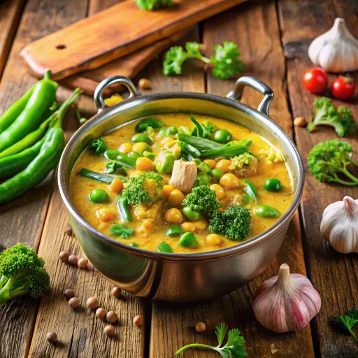 लुधियाना स्टाइल लहसुन-बेसन करी